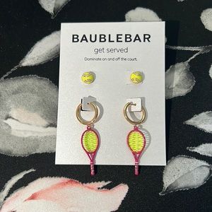 NWT Baublebar ‘Get Served’ Earring Set